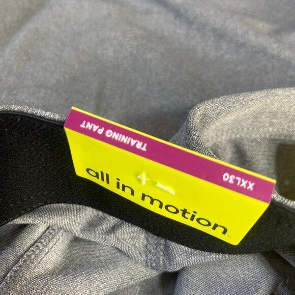 All In Motion Lightweight Training Pants Mens XXL Gray New Workout Activewear - Picture 11 of 11